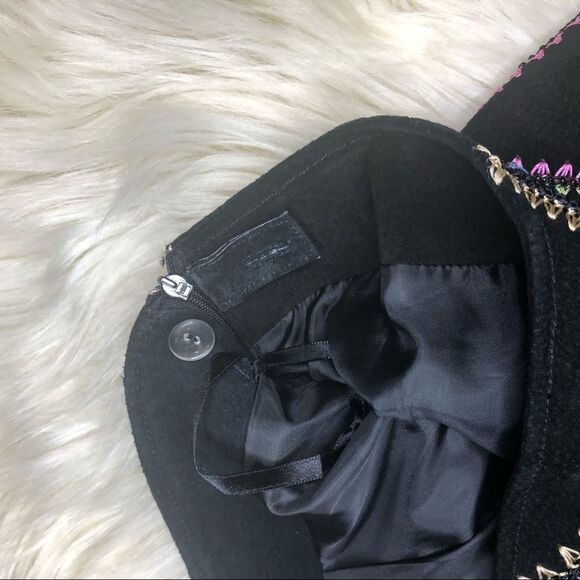 Metrostyle multicolor suede skirt sz 12 - Picture 6 of 8